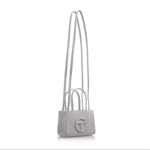 Small Ugg x Telfar heather gray fleece shopping bag - Picture 1 of 6